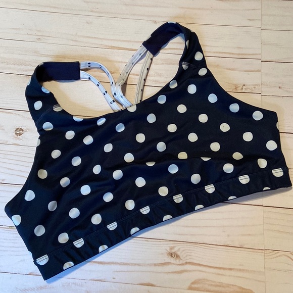 Old Navy Active Other - Old Navy Active Sports Bra with Polka Dots